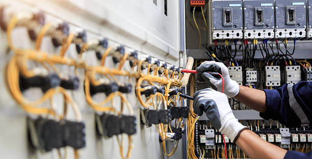 Professional Electrician technician working in Red Hill, PA